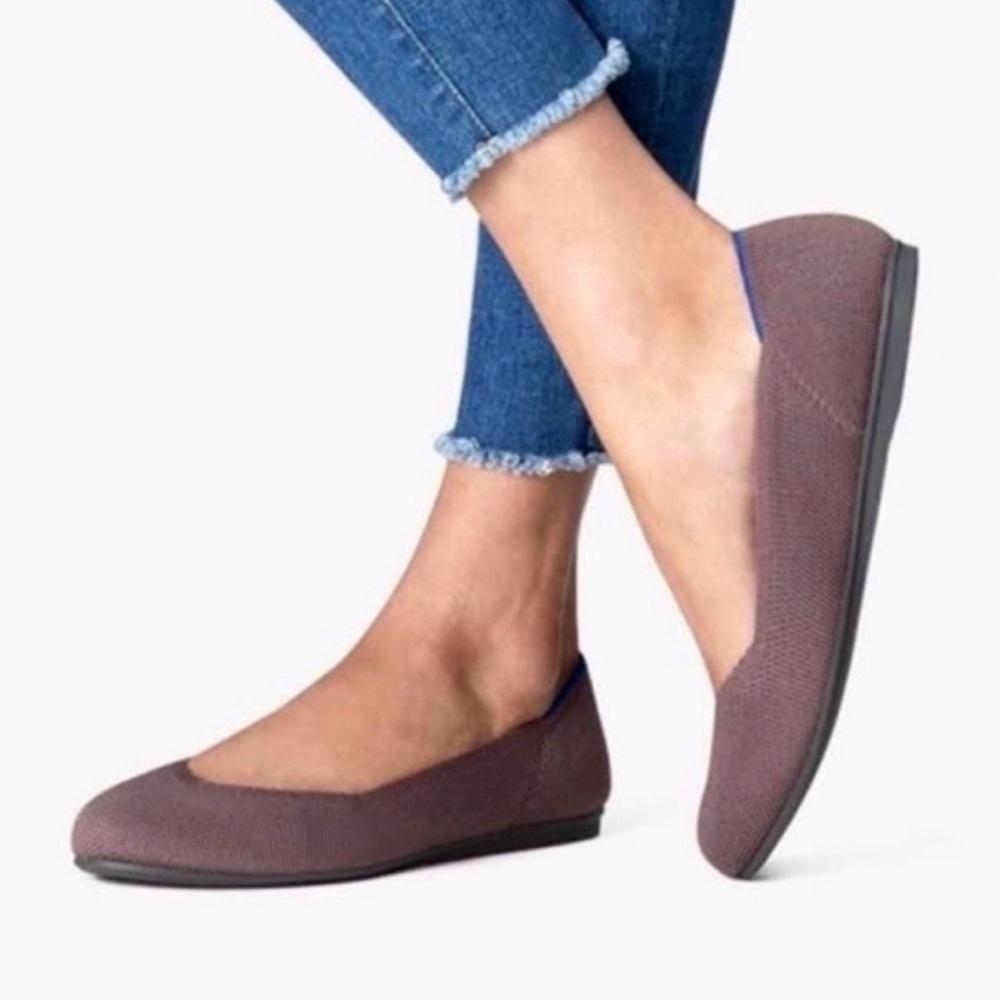 Rothy’s The Flat | Taupe Brown / Mink Mauve | Size 10 | Round Toe | Washable